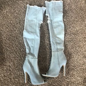 Fashion Nova Not Shy High Boots